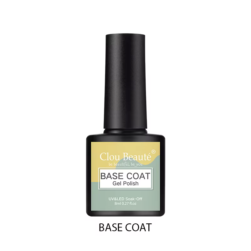 Clou Beaute Vernis à ongles en gel semi-permanent, Base et Top Coat, Vernis gel UV, Vernis hybrides,