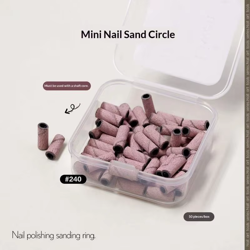 Mini-bandes de ponçage pour ongles 180/240, capuchons de ponçage pour ongles, embouts de ponceuse à 