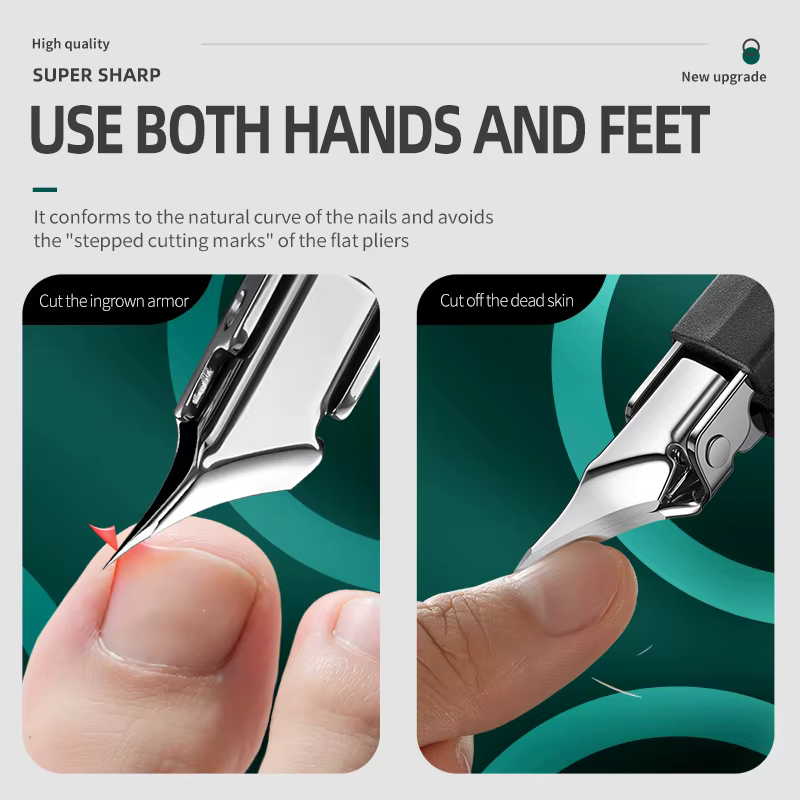 Coupe-ongles professionnel en acier inoxydable, précision ultime, pinces à cuticules, particulièreme