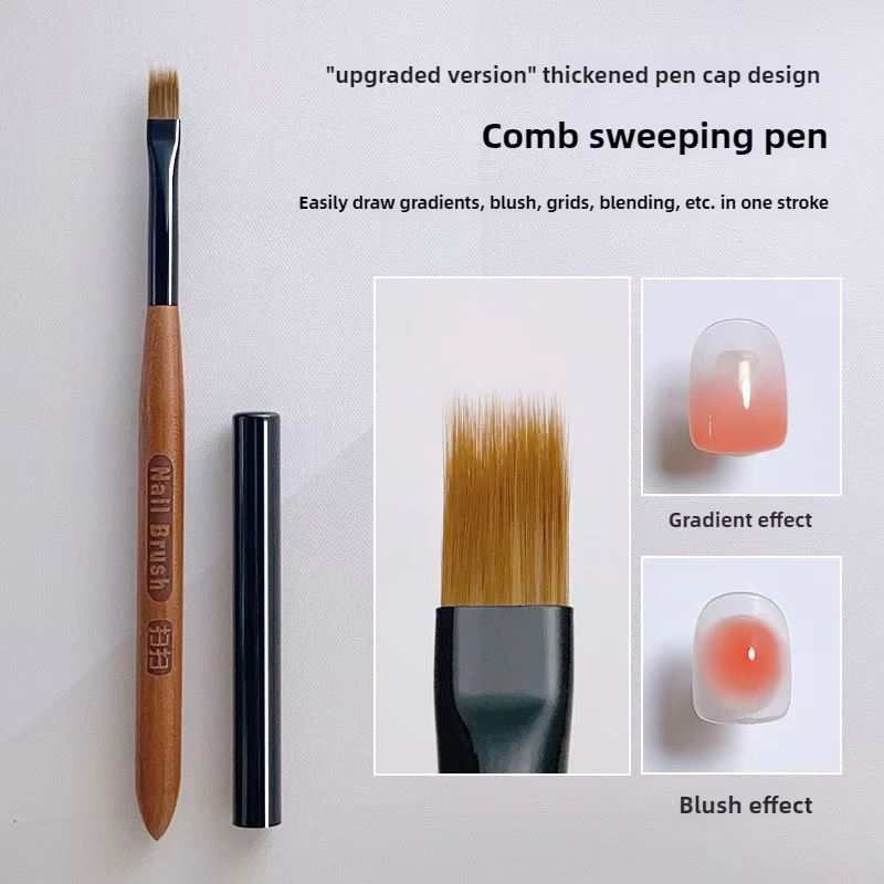 Pinceau dégradé pour Nail Art, stylo ombré en acrylique, bricolage, pinceaux pour Gel UV, peinture, 
