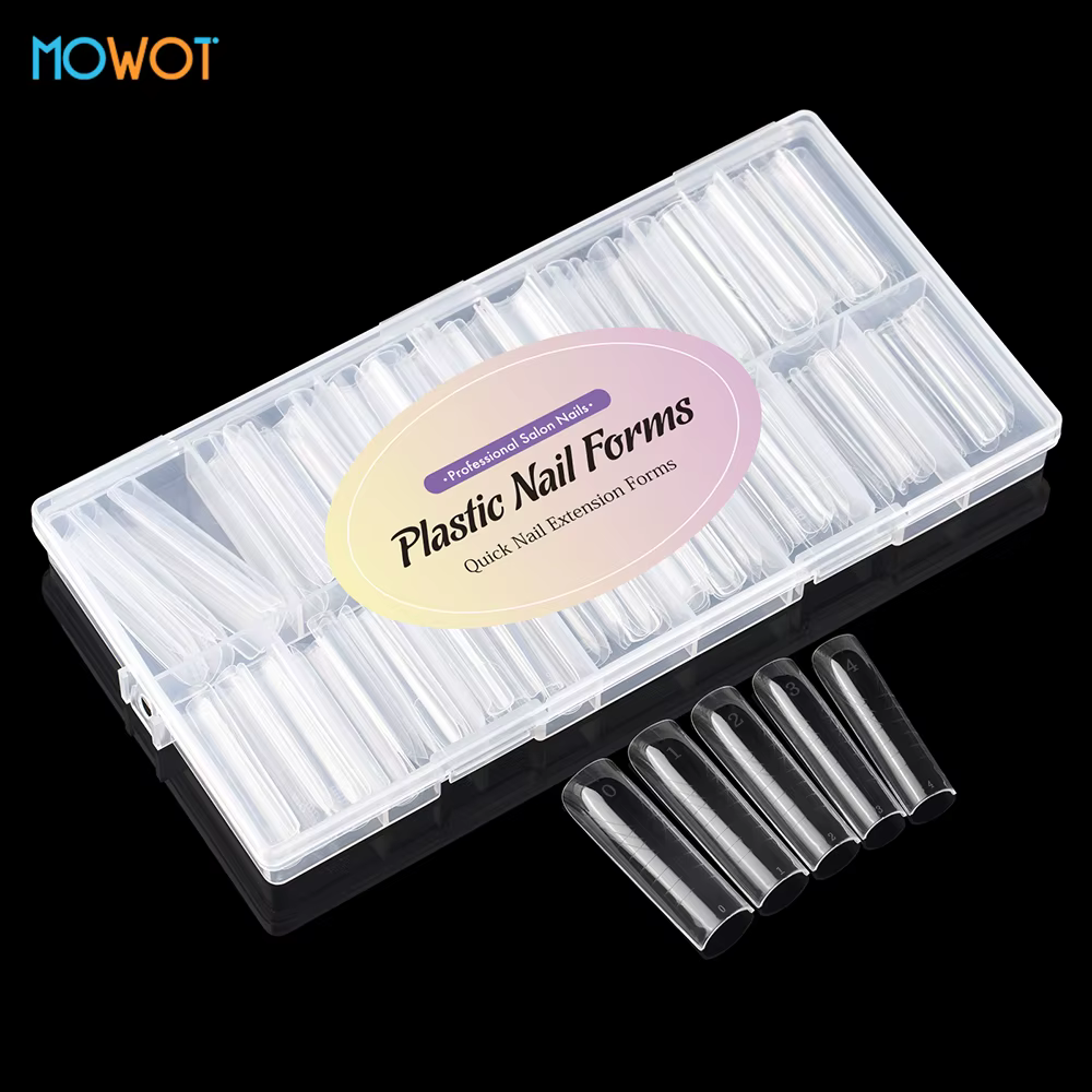 MOWOT nouveau carré double forme d'ongle Extension faux ongles conseils construction rapide Gel moul