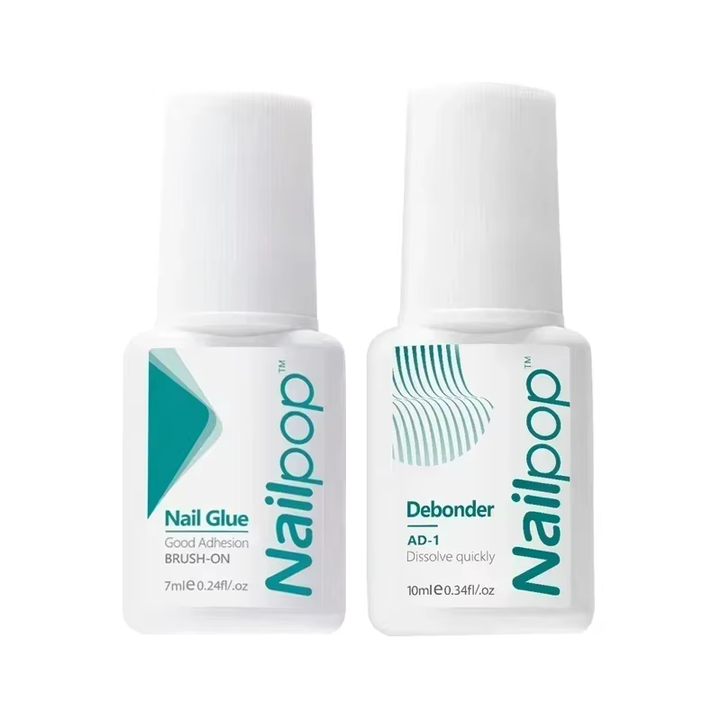 Nailpop Pro doux ongles conseils Gel colle 20g adhésif faux ongles longue durée tremper UV Gel verni