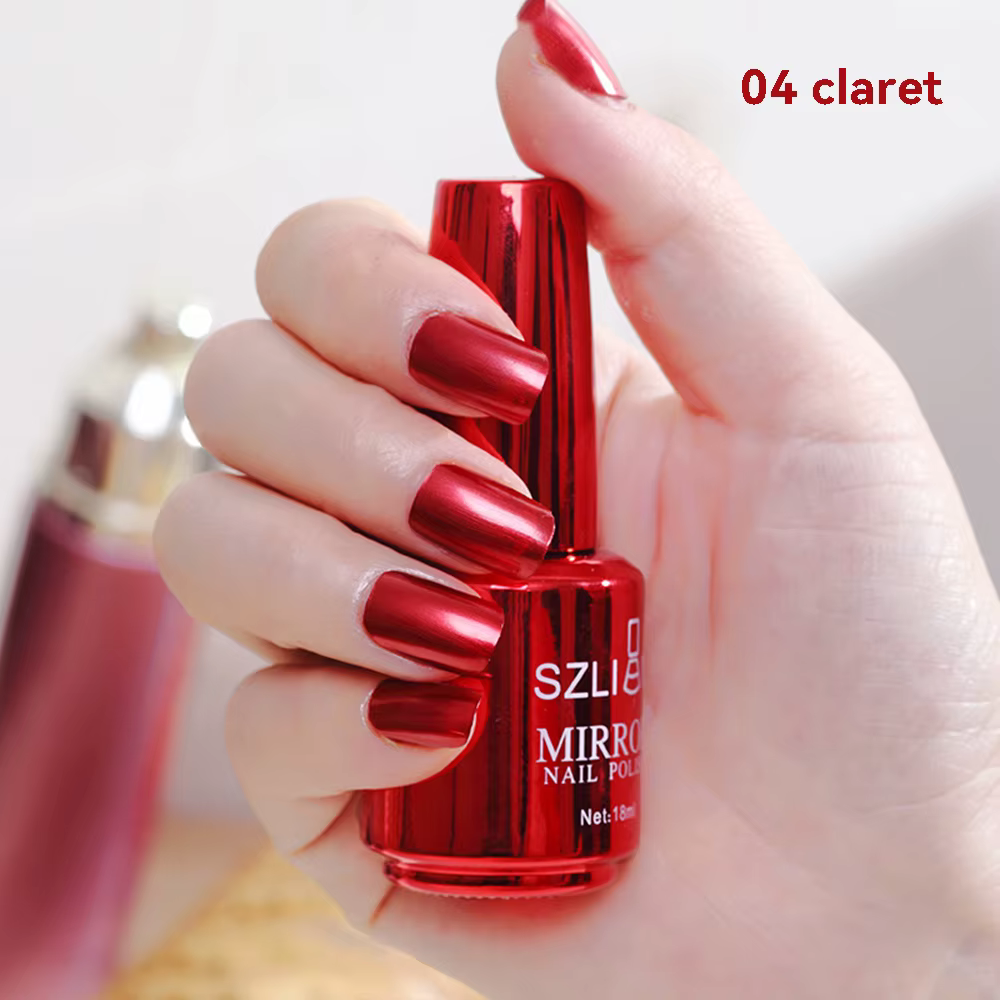 Vernis à ongles métallique miroir, rend vos ongles brille et pointe focale, idéal pour un usage quot