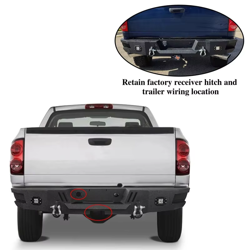 Accessoires de pare-chocs arrière pour pick-up 4x4 compatibles avec Ram 1500 2006-2008