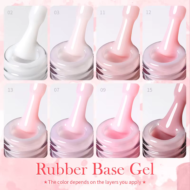 BORN PRETTY vernis à ongles Gel à Base de caoutchouc rose laiteux paillettes 15ml vernis Semi-Perman