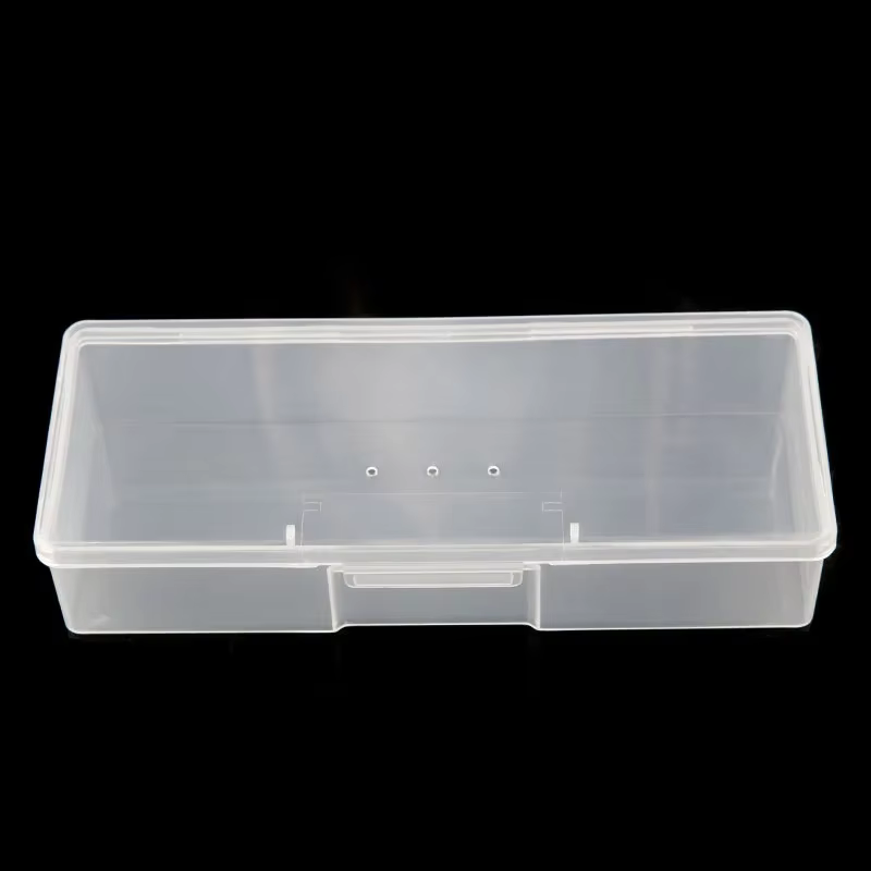 Conteneur de rangement pour Nail Art rose clair, boîte de rangement pour stylos à ongles, brosses et