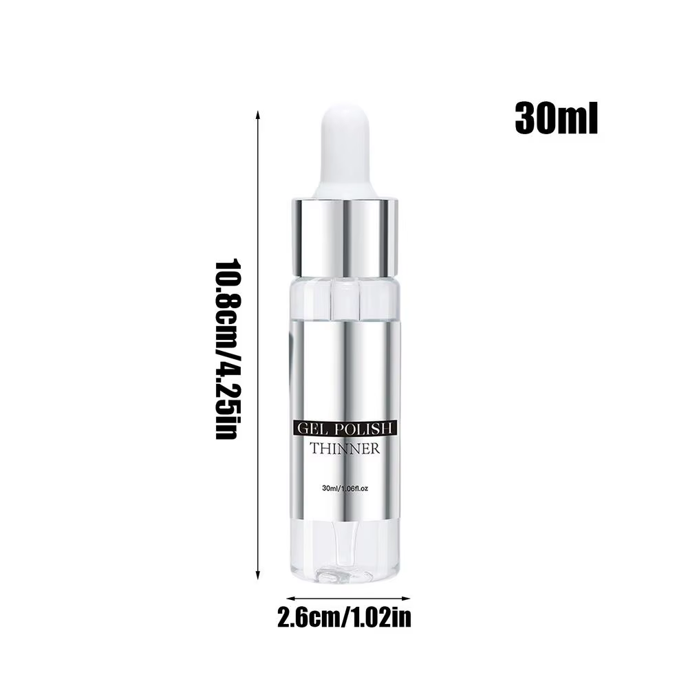 Dilueur de gel pour ongles 30ml – Liquide de dilution pour gels épais, idéal pour le nail art, pour