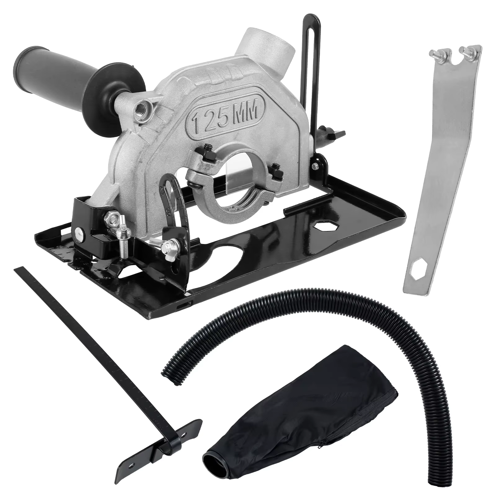 Support de fixation réglable pour meuleuse d'angle 125 mm avec base réglable et kit de protection an