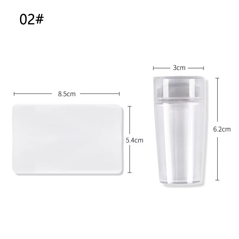 french manucure stamping nail art pochoir tampon ongle nail art Kit de plaques d'estampage pour nail