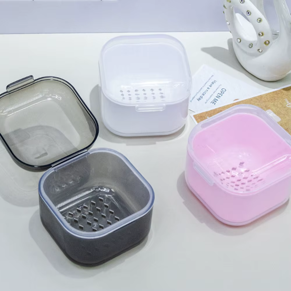 Boîte de nettoyage de forets pour Nail Art, désinfection Portable de 8cm, outils de forets, boîte de
