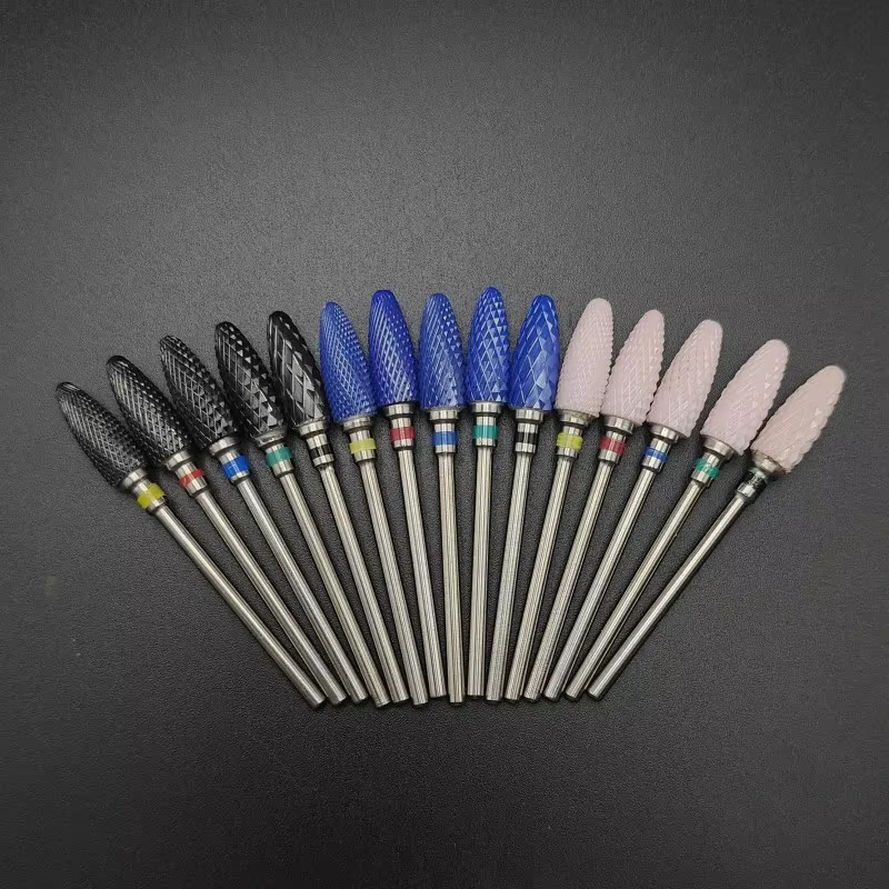Foret à ongles en carbure de céramique, fraise rotative, fraise, perceuse électrique pour outils de 