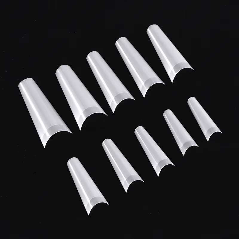 500 faux ongles Art conseils français naturel cercueil Transparent faux ongles conseils pour acryliq