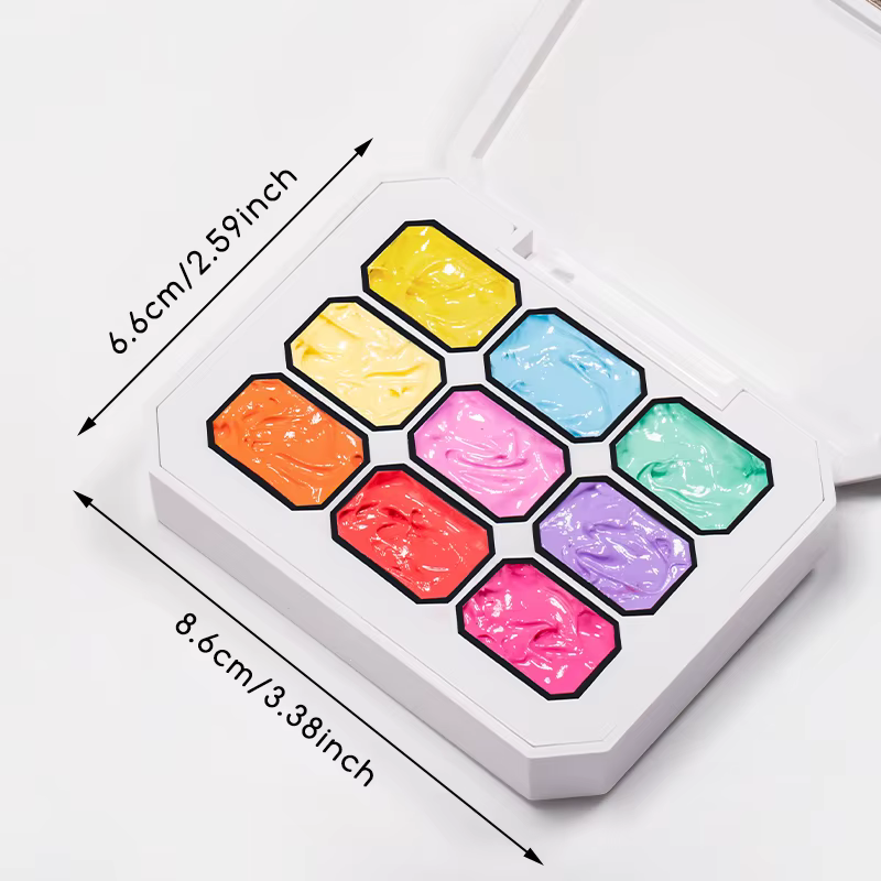 1-9 couleurs bonbons peinture à l'huile 3D Sculpture créative bricolage Gel tremper Gel ongles modél