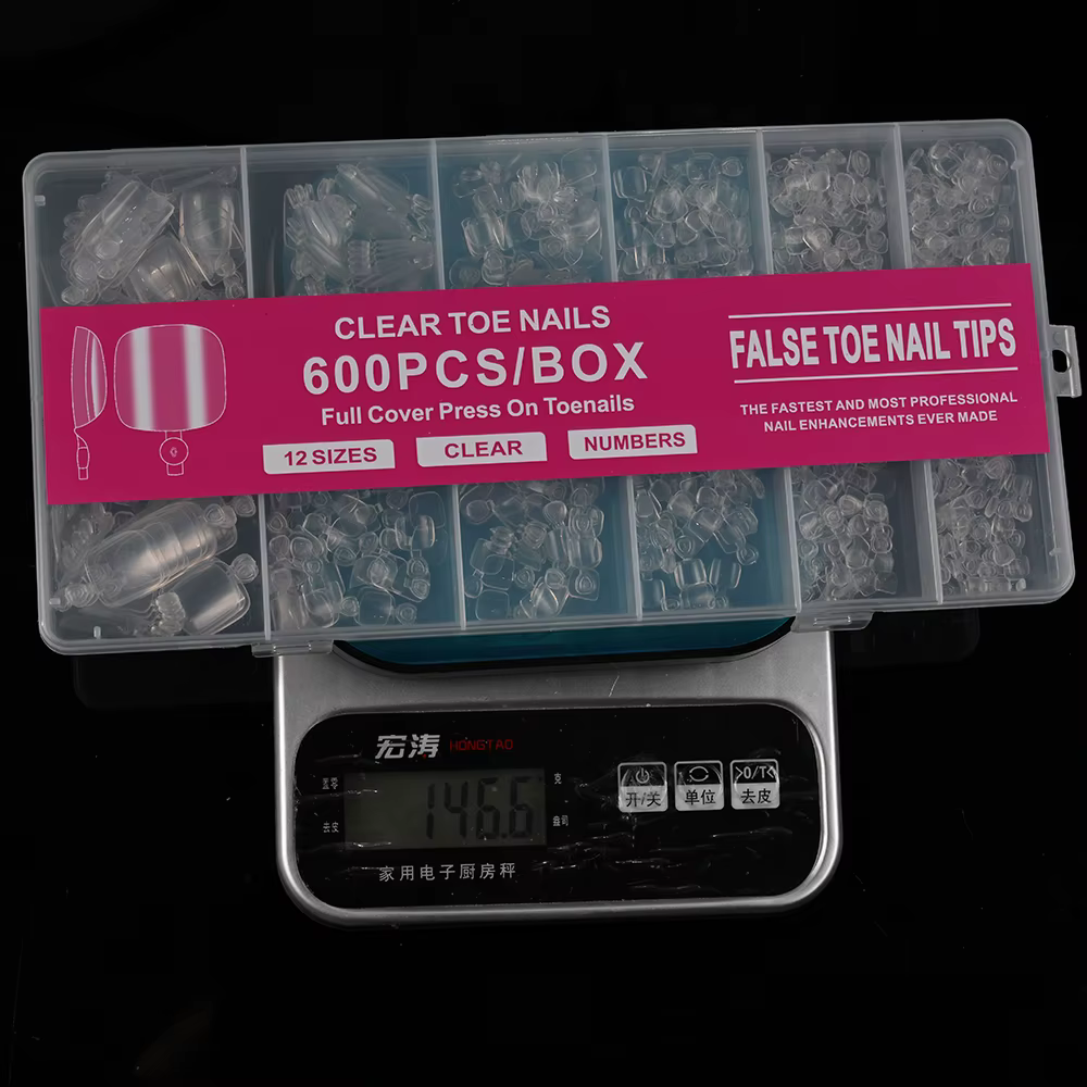 120/240/600 pièces pointes d'ongle en Gel souple clair faux ongles carrés courts artificiels couvert