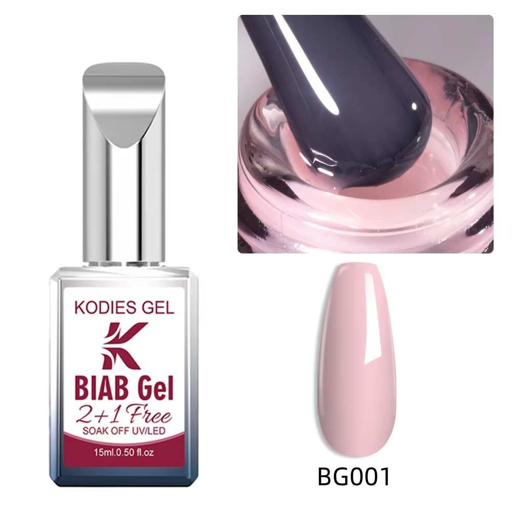KODIES GEL Biab Builder Gel pour ongles dans une bouteille HEMA Free TPO Gel de Construction gratuit