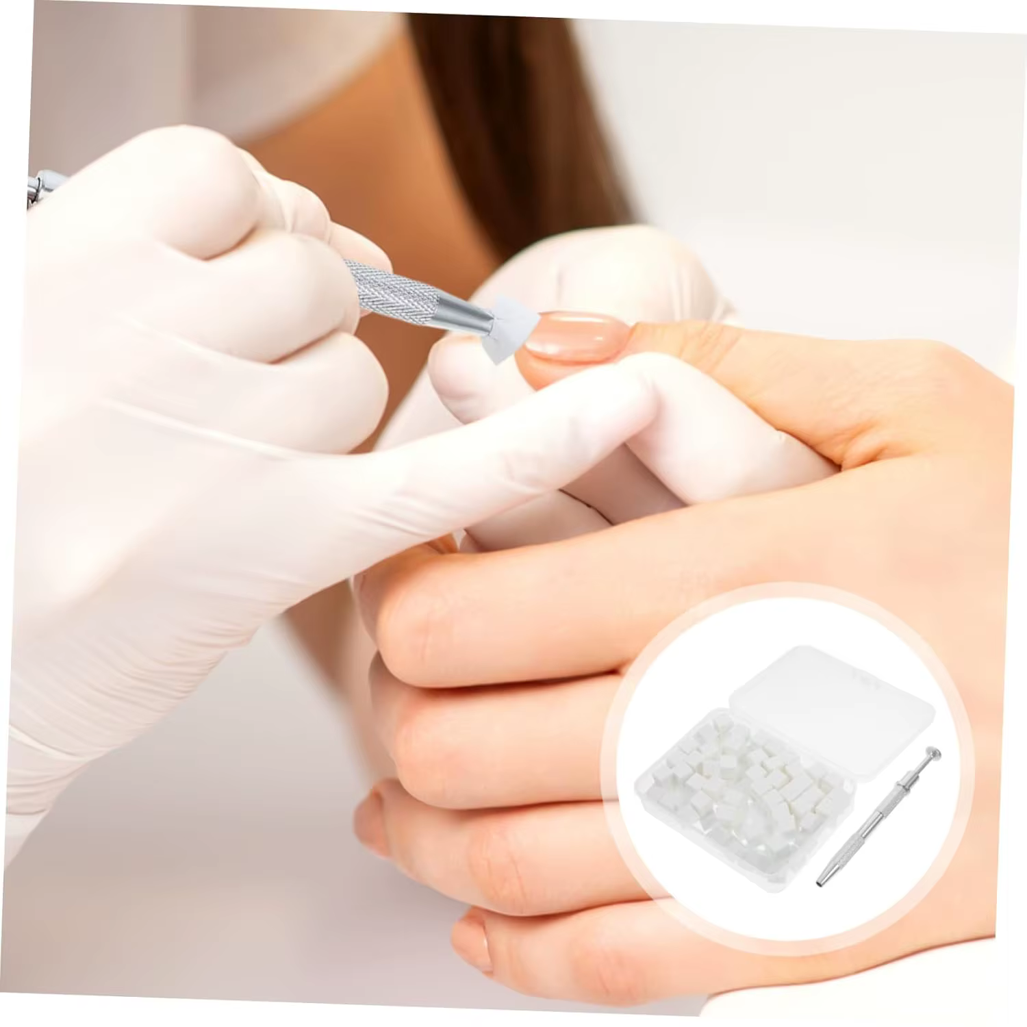 Ensemble d'éponges pour Nail Art, 100 pièces, avec stylo à saisir, pour bricolage, vernis Gel, bross