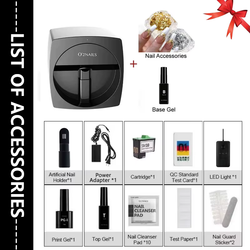 Imprimante de manucure pour ongles, équipement professionnel pour ongles O2nails V11, Portable, Mach
