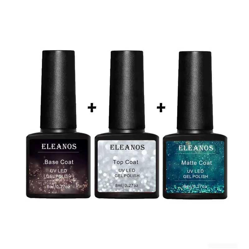 Eleanos Super qualité 1 KG sans lingette couche de finition apprêt couche de Base Gel UV SoakOff ven