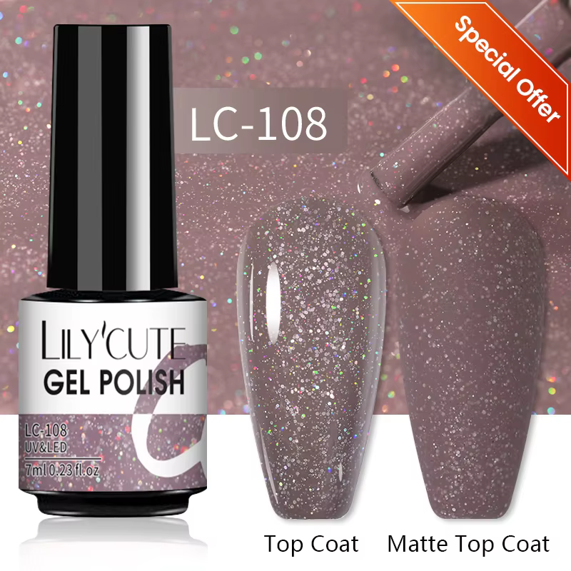 LILYCUTE 7ML gelée verre Gel vernis à ongles Semi-transparent bleu mer vernis Gel vernis Nail Art Se