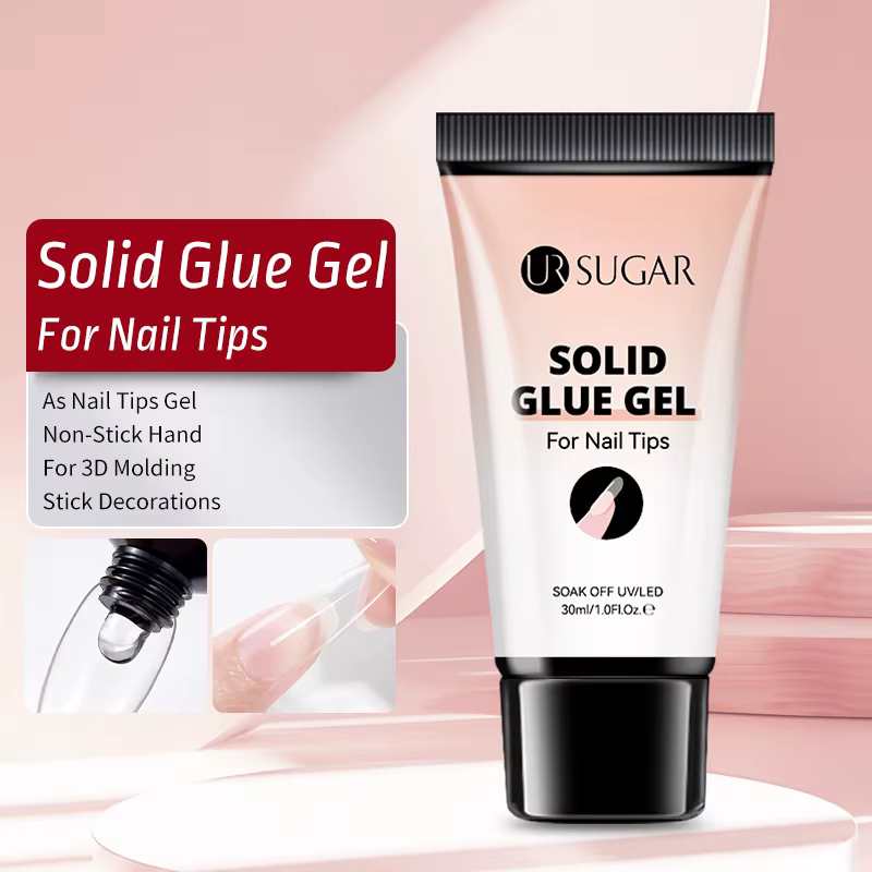 UR SUGAR 30ml Gel de colle solide pour les pointes des ongles Gel Nail Art strass longue durée Super