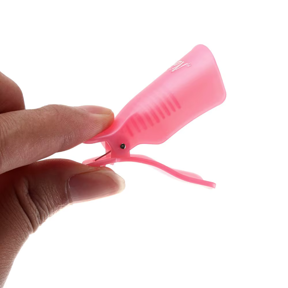 Clips dissolvant de vernis Gel UV, 10 pièces/boîte, Clips colorés en acrylique pour Nail Art, capuch