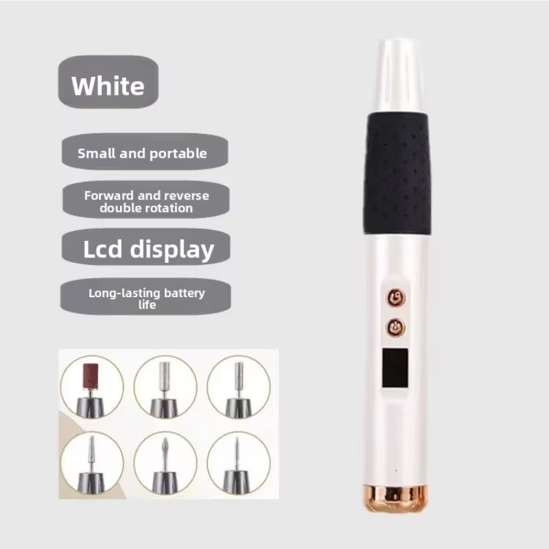 Stylo de polissage rechargeable pour ongles, petit et pratique, pour le retrait et le polissage du v