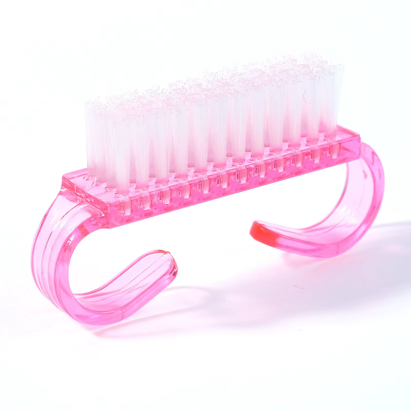 1/5/20 pièces brosse à ongles en acrylique couleur rose Nail Art manucure pédicure doux enlever la p