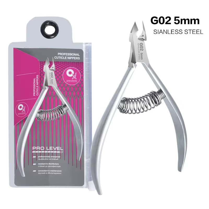 Pince à cuticules professionnelle, pince à cuticules tranchante de 5mm, coupe-ongles, pédicure, outi