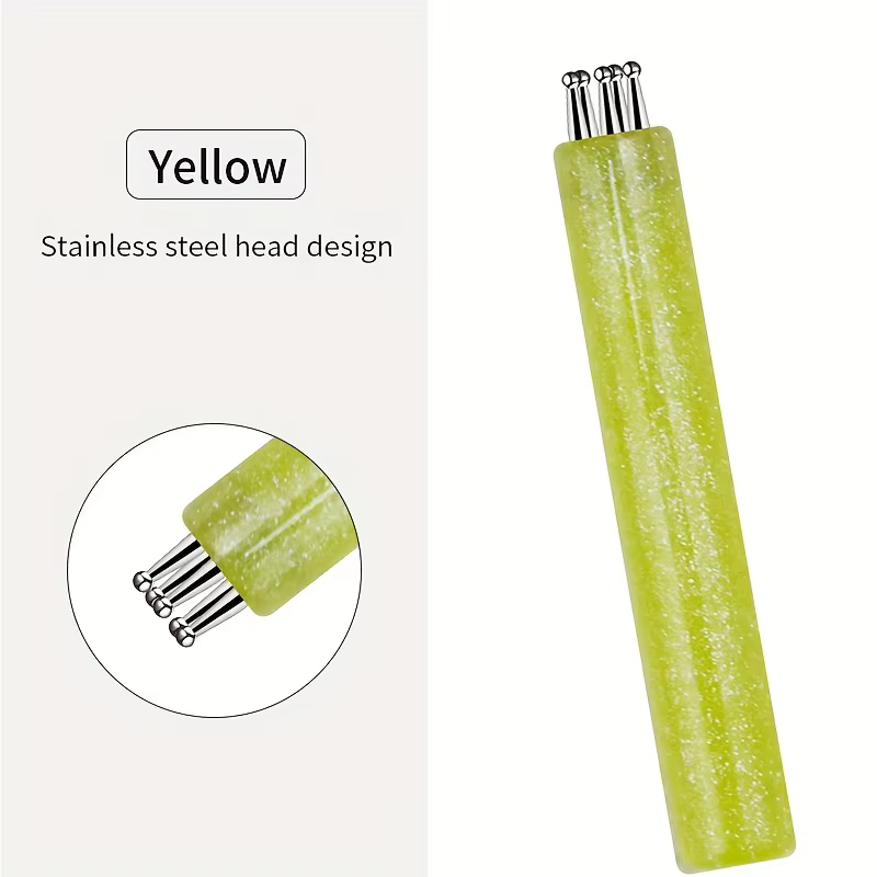 Brosse à ongles en acrylique avec poignée ciel étoilé |   Poils en acier inoxydable, essentiels pour