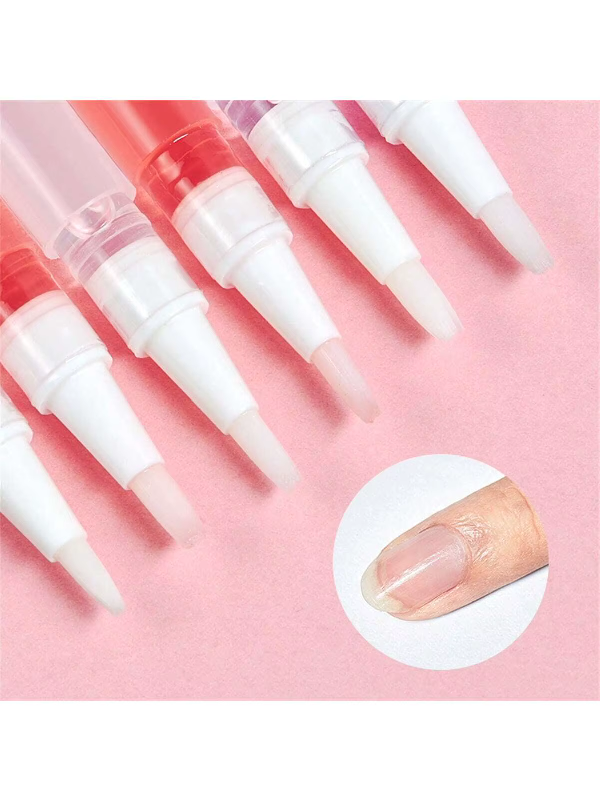 Stylo à huile pour nutrition des ongles, renforcement des ongles fins et croissance, 6 odeurs, trait
