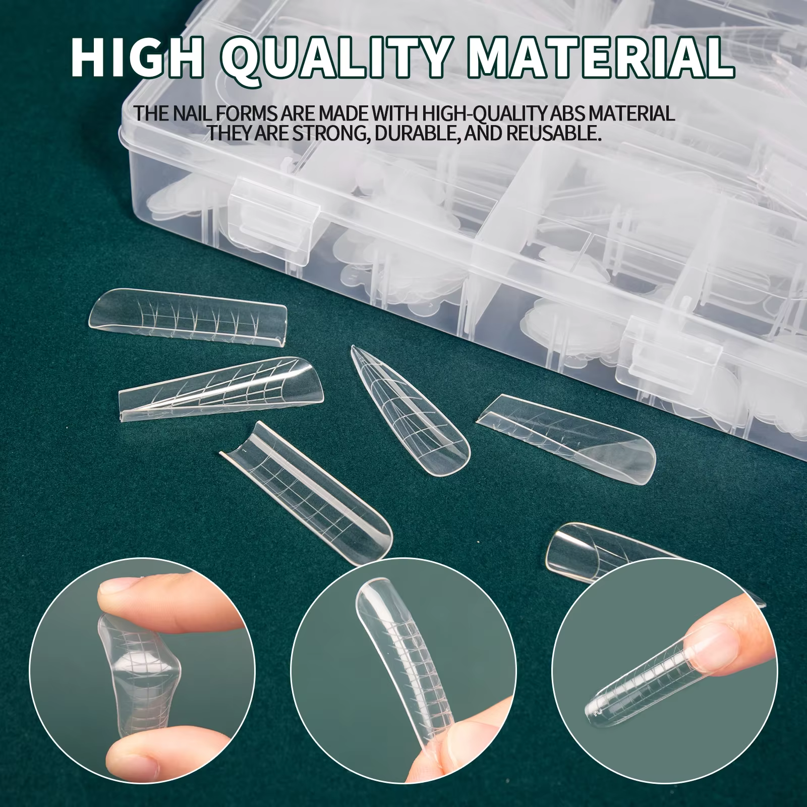 Nailpop Duet System ensemble double forme pour manucure manucure française carré amande réutilisatio