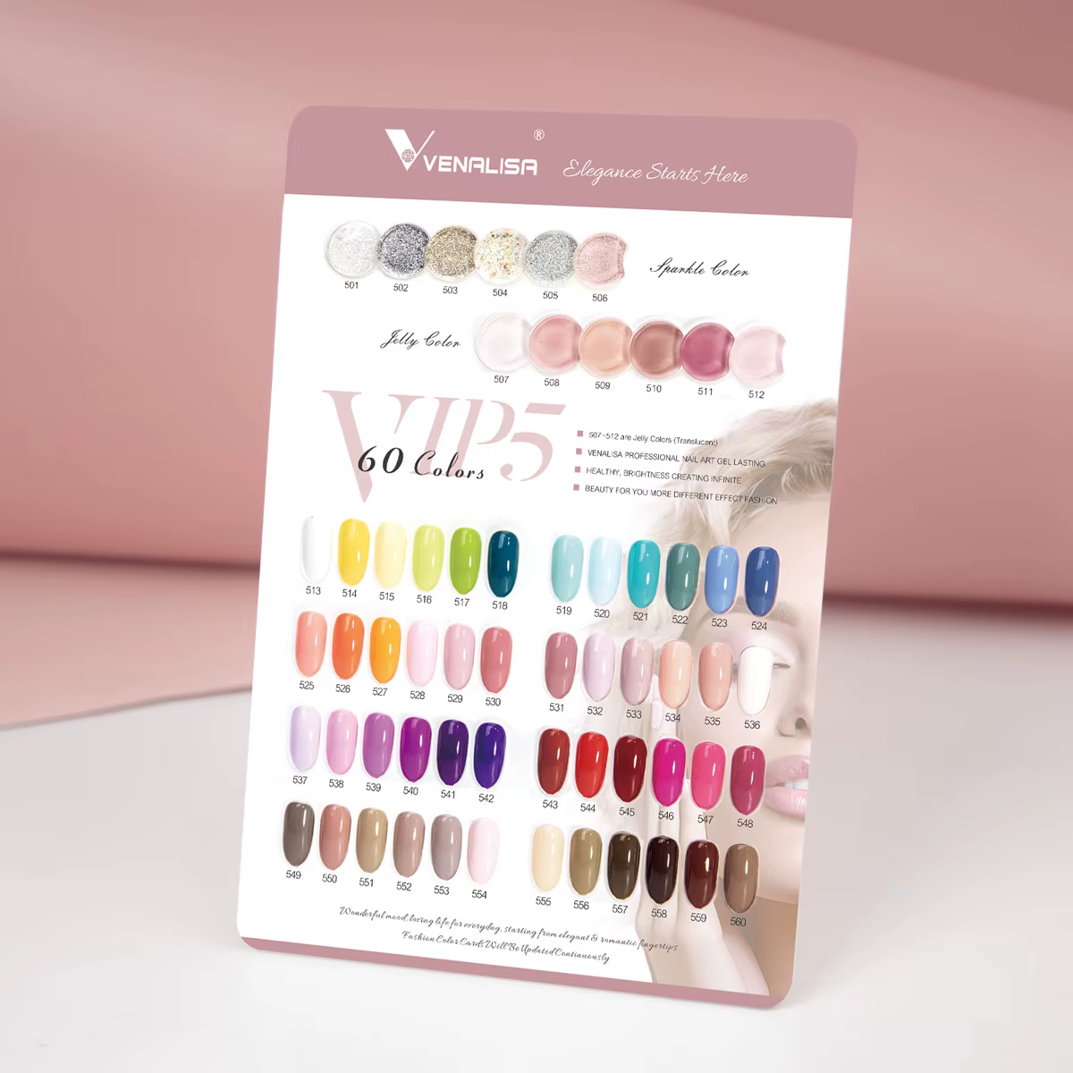 Venalisa VIP5 vernis à ongles HEMA/TPO gratuit couverture complète belle Semi permanente tremper UV