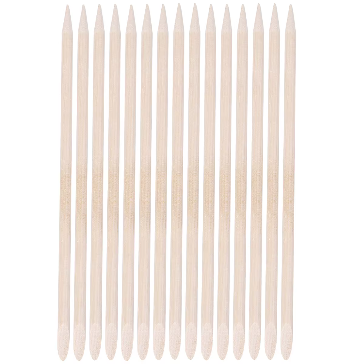 50 pièces ongles signe pédicure outils bambou cuticule poussoir Orange bâtons jetable manucure peau