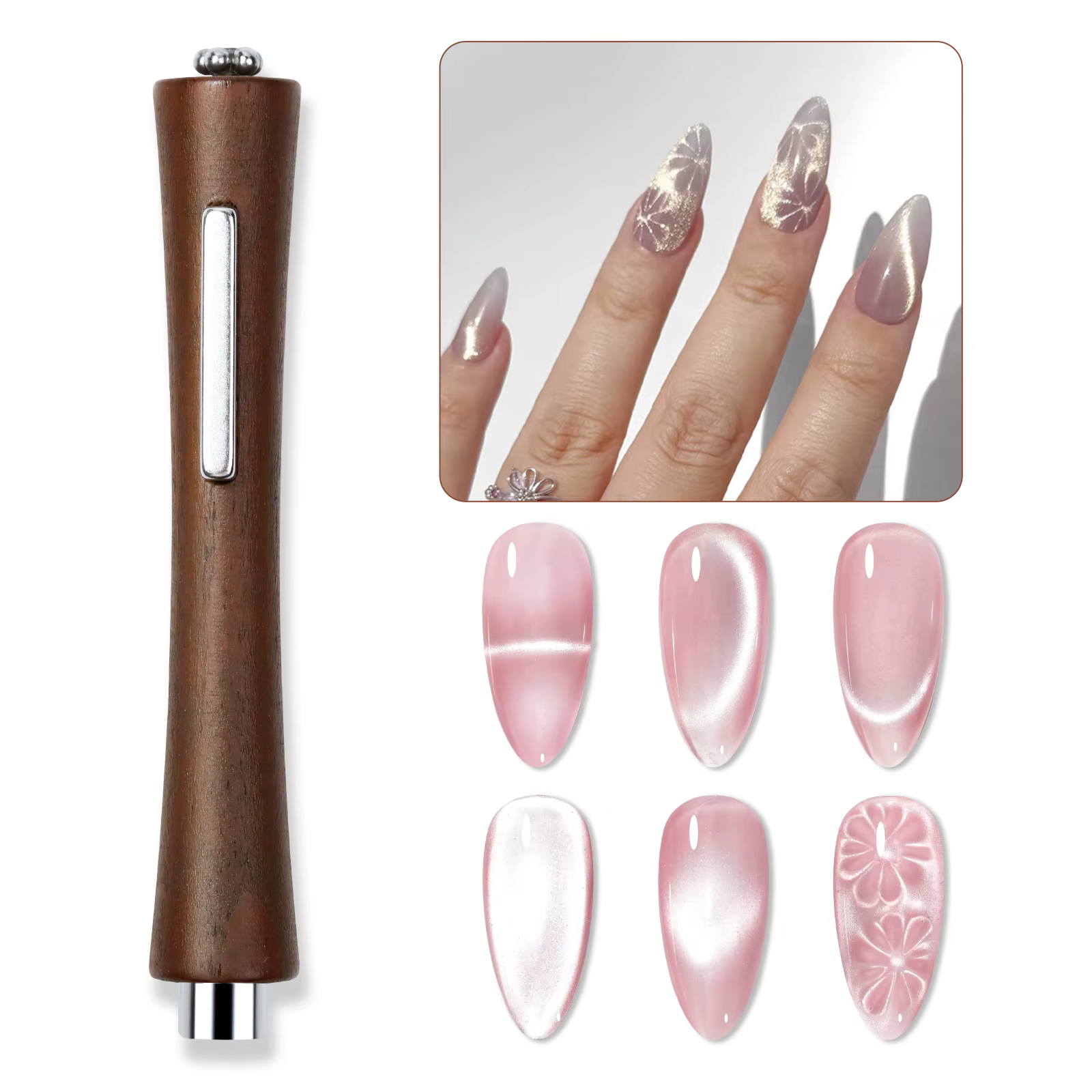 Bâton magnétique multifonctionnel puissant 3 en 1 pour Nail Art, avec fer en forme de Y, pour vernis