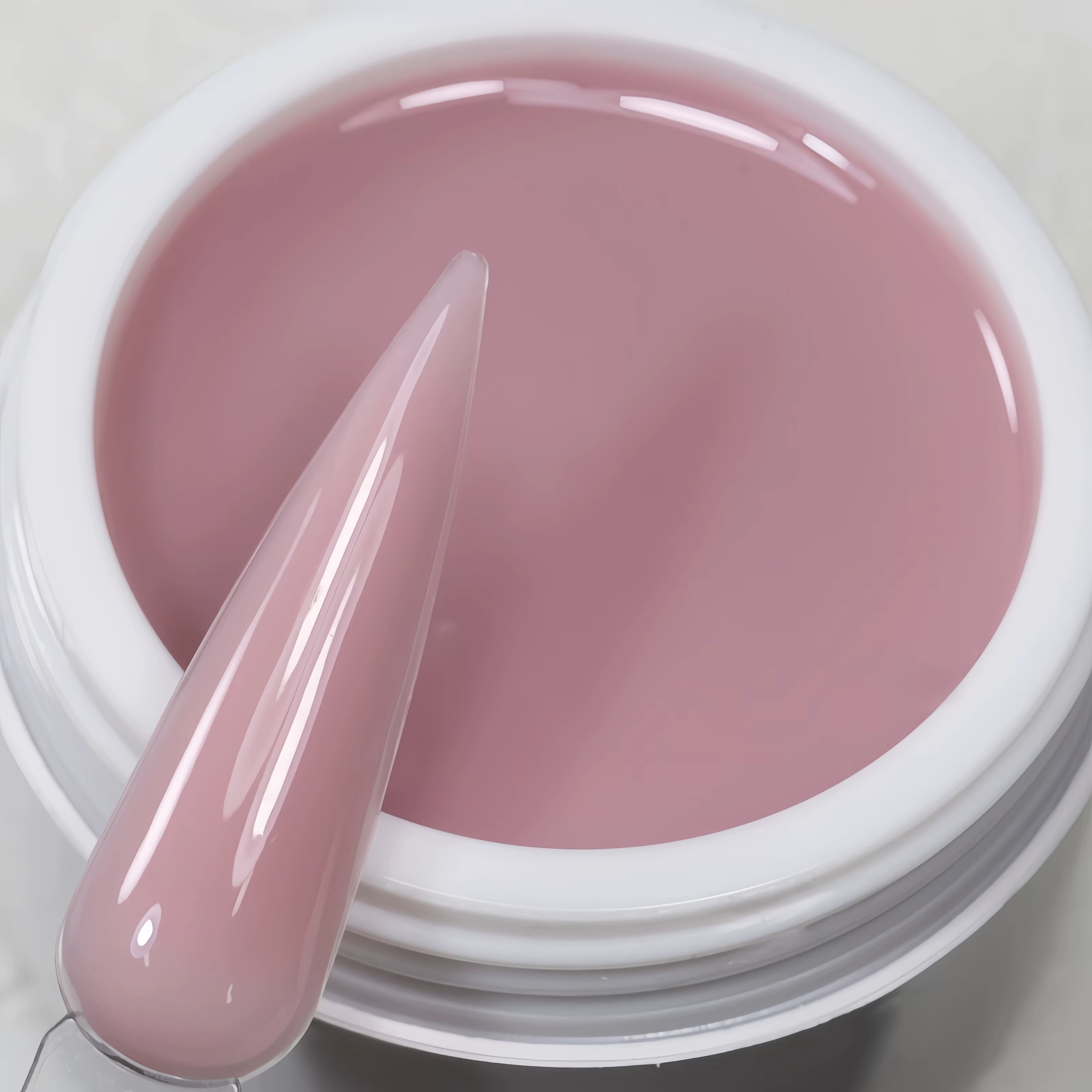 MSHARE Gel Acrylique Liquide Rose Moyen Acrygel Constructeur pour Extension d'Ongles Auto-Nivelant S