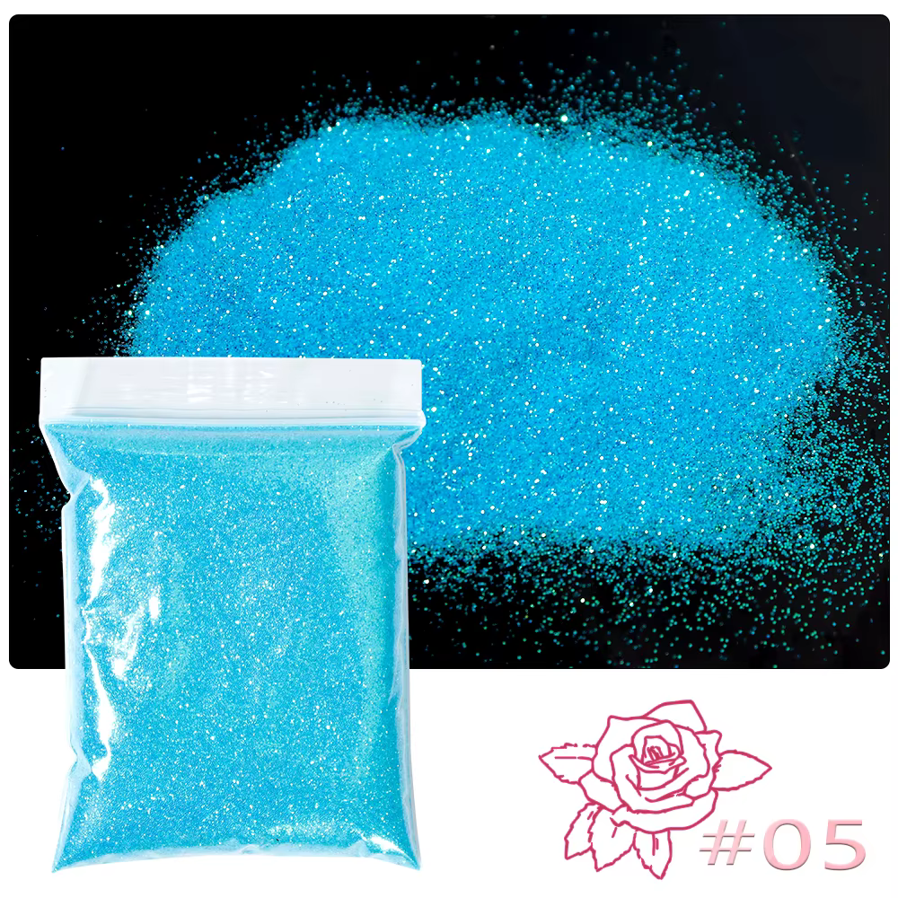 Poudre de paillettes pour ongles de noël or/argent, 50g, 0.1mm, holographique, irisée, brillante, Ul