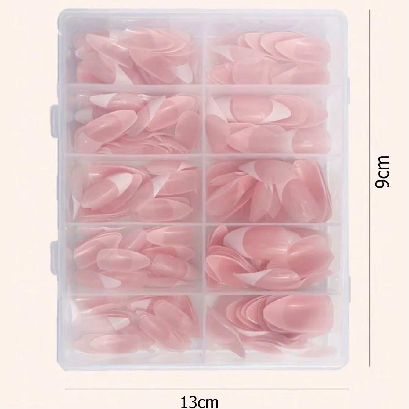 Faux ongles français blanc amande pour femmes et filles, parfait pour 03chic ou fête Billy, 120 pièc