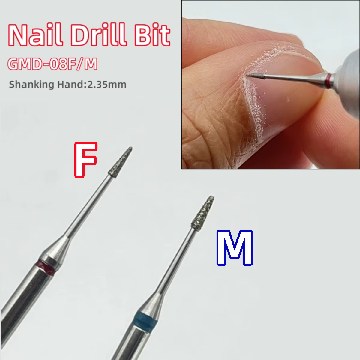 Ensemble de forets à ongles de manucure en diamant, outils professionnels de manucure et de pédicure