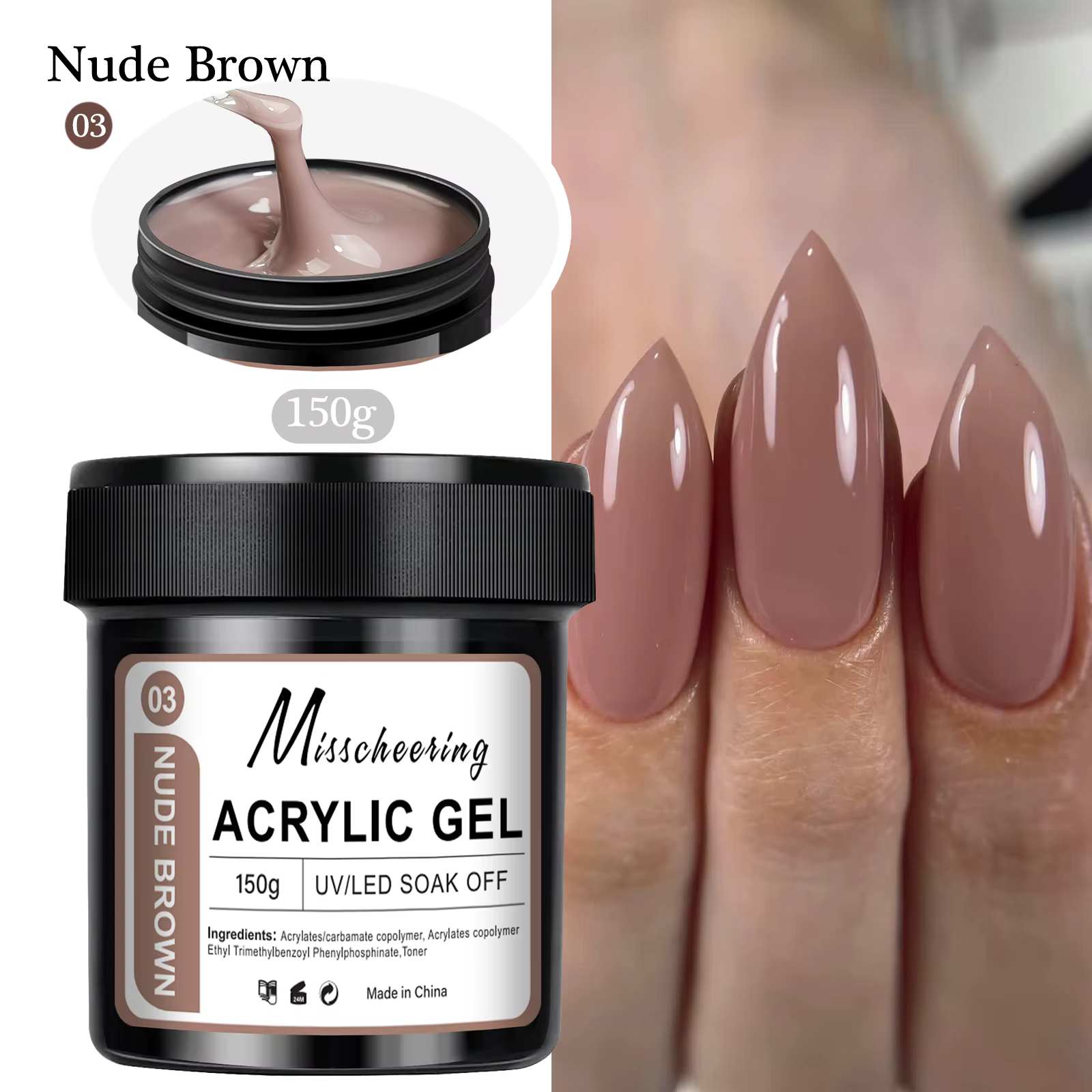 Gel d'extension d'ongles Transparent, gelée blanche, rose clair, acrylique, Nail Art UV LED, outil d