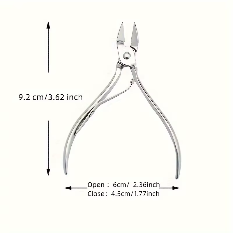 Pince à cuticules Durable en acier inoxydable, pour manucure et pédicure, coupe-cuticules, dissolvan
