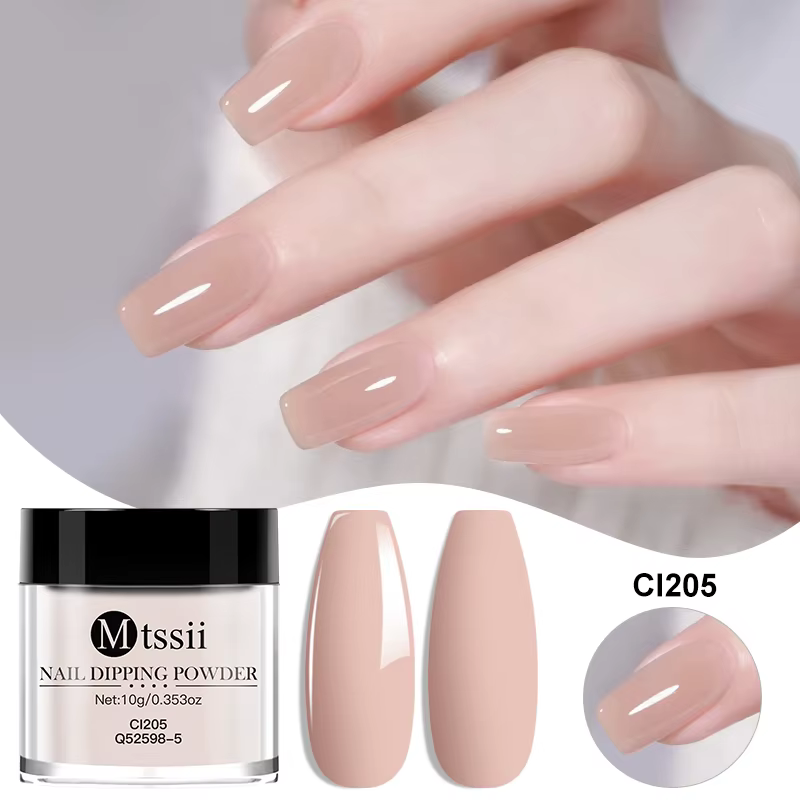 MTSSII 10g poudre à tremper pour ongles naturel sec sans lampe Cure bricolage Nail Art décoration Pi