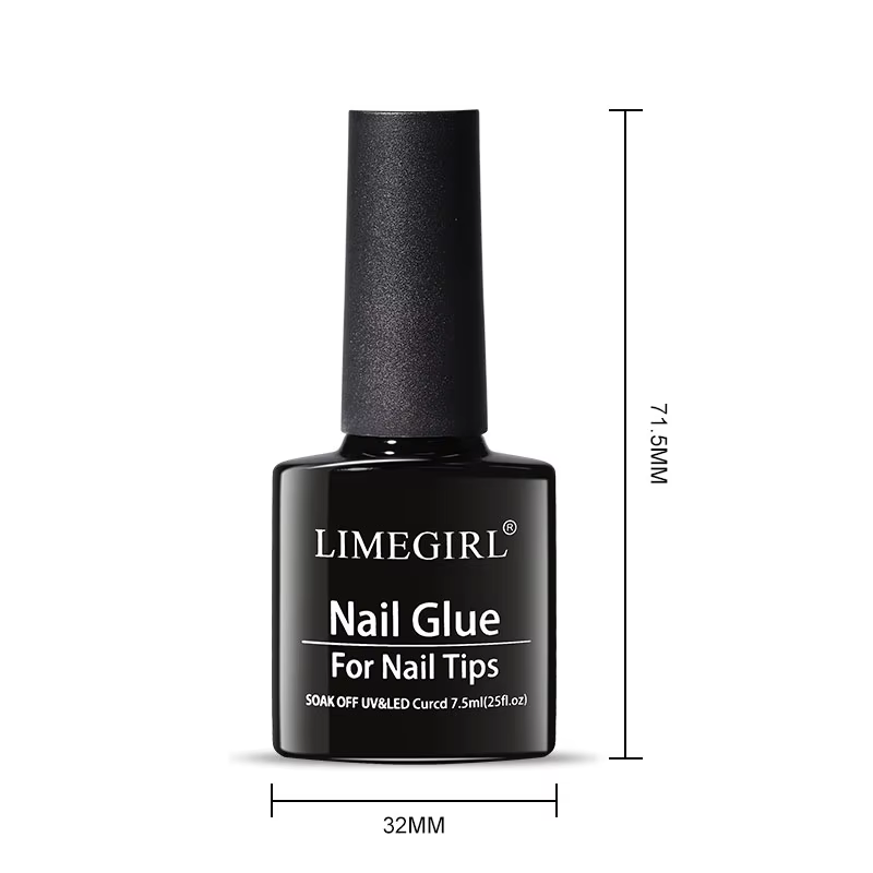 LIMEGIRL 7.5ml ongles conseils colle Gel UV colle pour faux ongles acrylique collant adhésif manucur