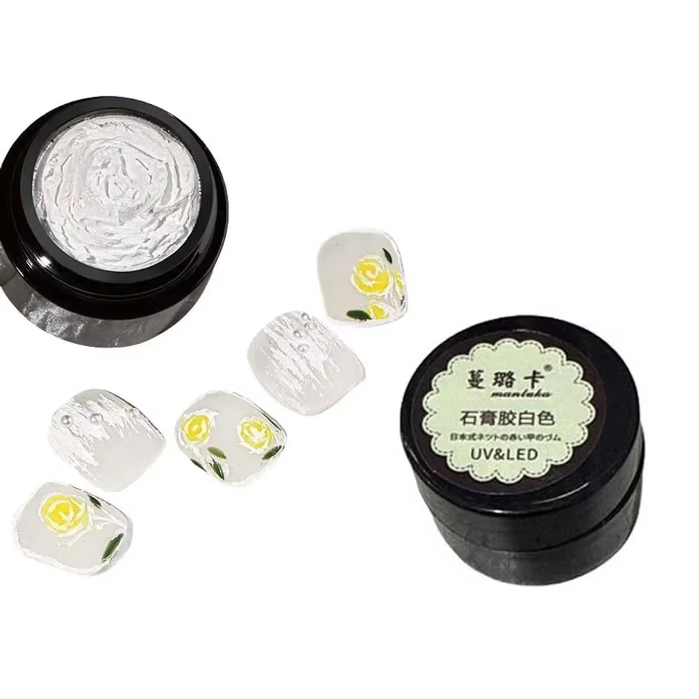 Plâtre pour ongles, accessoires de manucure, nail art, décoration 3D, sable, bergame, gypse, gel, ve