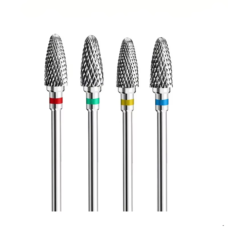 Forets à ongles en carbure de tungstène, perceuse de manucure électrique, accessoires, fraises pour