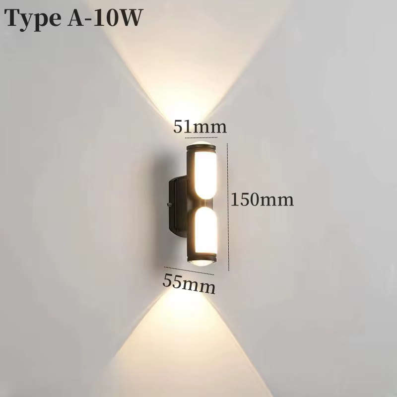 Applique murale LED extérieure pour porche, étanche IP65, luminaire décoratif d'intérieur, idéal pou
