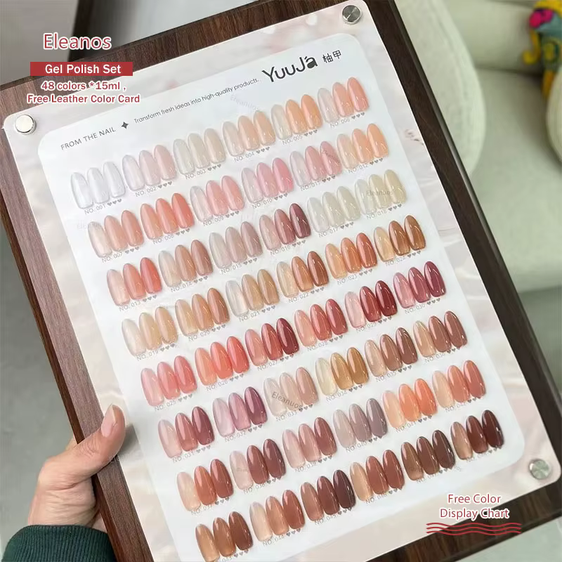 YUUJA haute qualité 48 couleurs Transparent Gel pour ongles ensemble Salon de manucure 2025 nouvelle