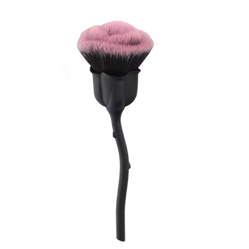 Brosse pour Nail Art, fleur Rose, pour enlever la poussière des ongles, acrylique, Gel UV, vernis, p