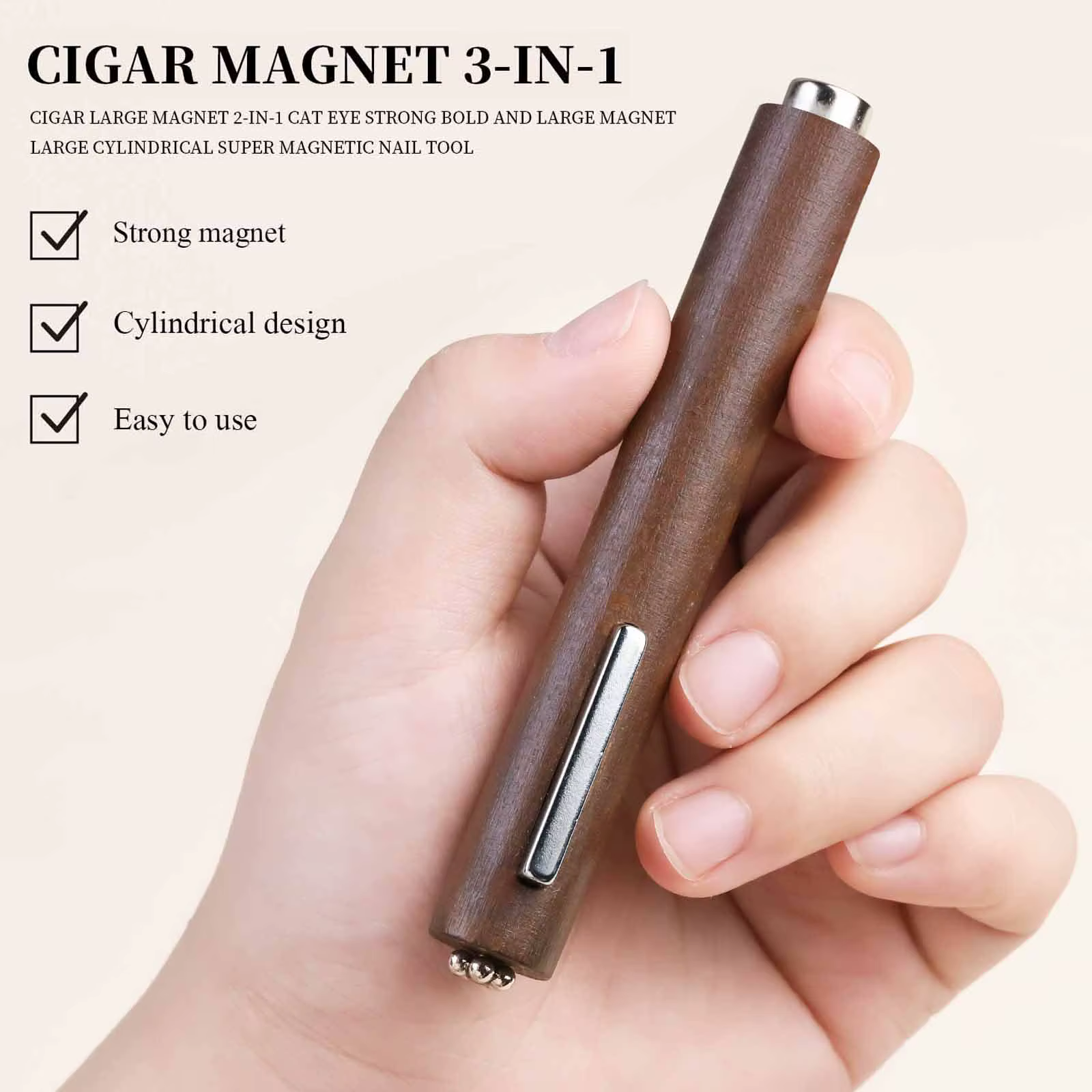 Gel magnétique multifonctionnel 3 en 1 pour les yeux de chat, grand cylindre, magnétique Super puiss