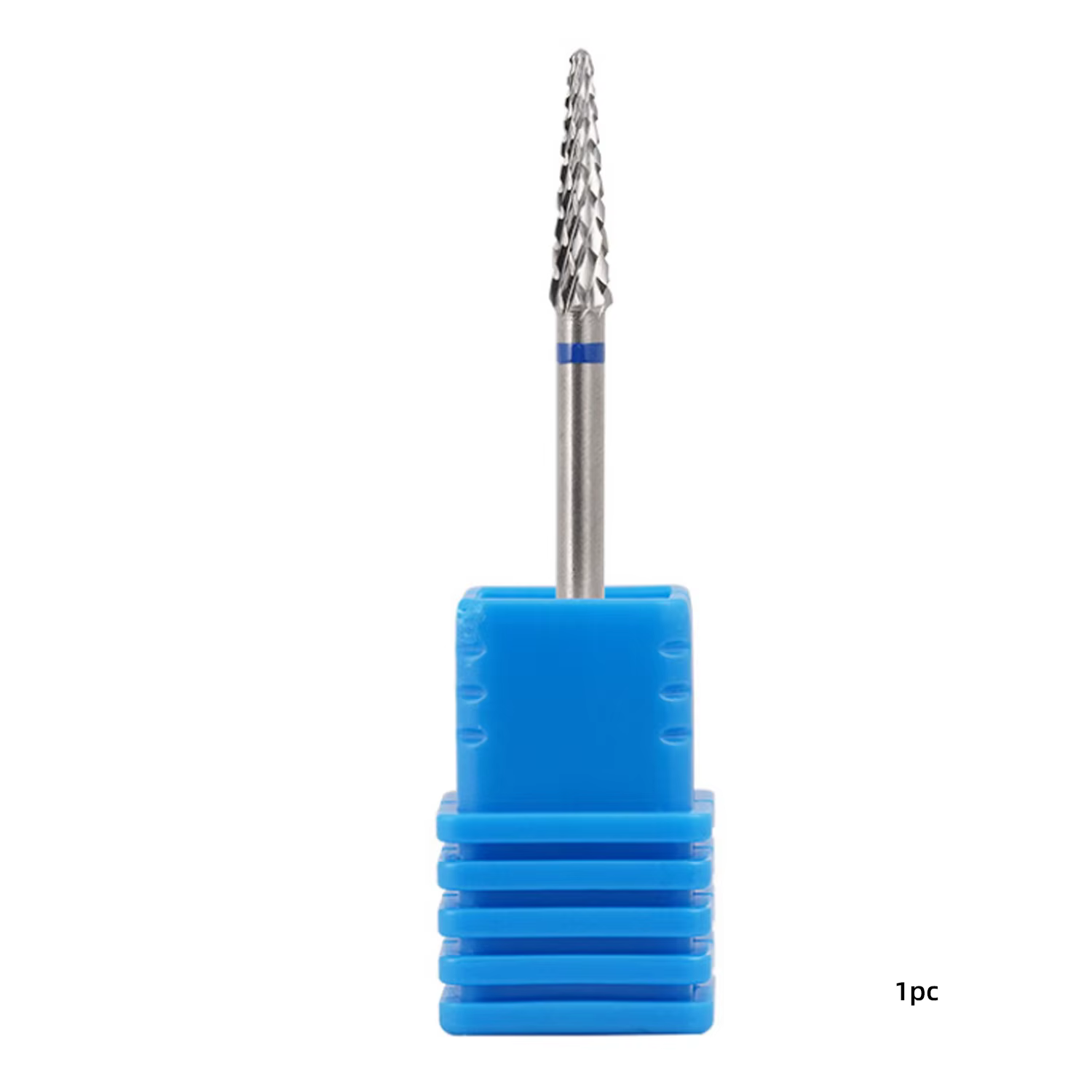 Jeu de forets à ongles pour ongles en acrylique, perceuse à ongles de forme conique en acier au tung
