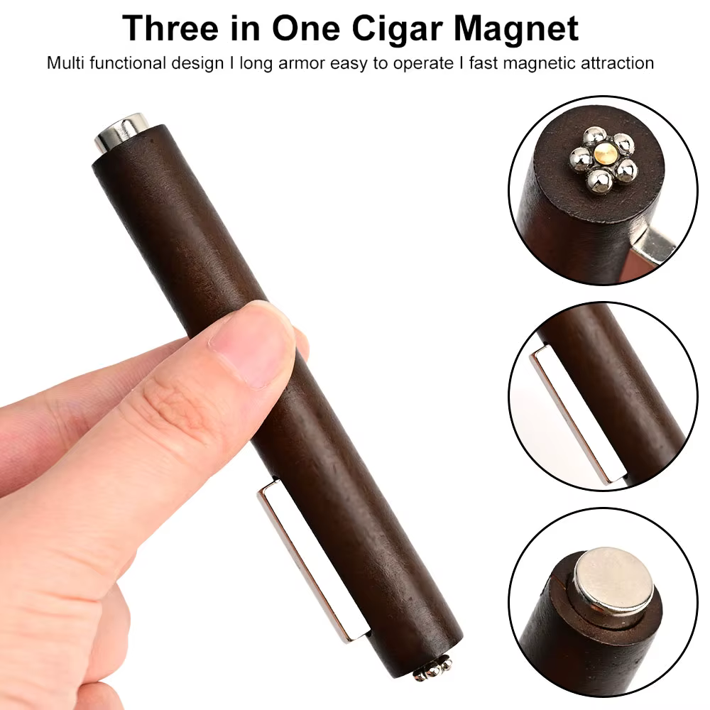 Bâton magnétique multifonctionnel 3 en 1 pour ongles, œil de chat, 130mm, vernis Gel Super puissant,